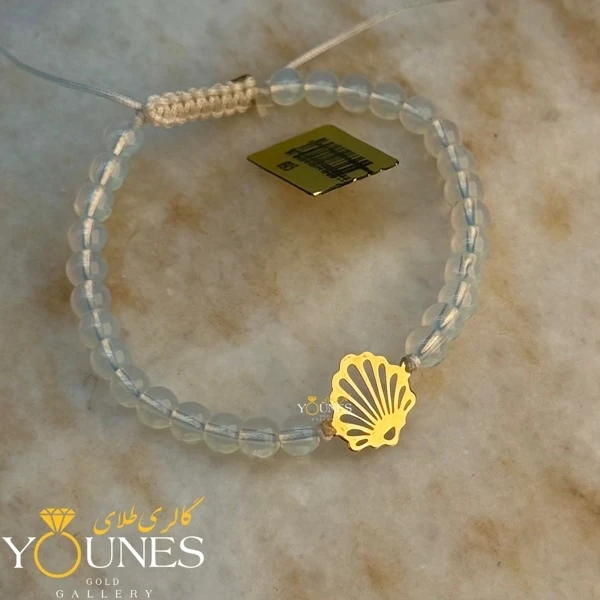 دستبند صدف طلا لیزری